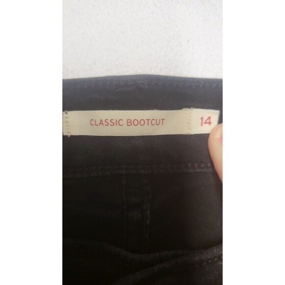 Levis Jeans Womens 14 Black Classic Bootcut Stretch Mid Rise Pants - Picture 2 of 3